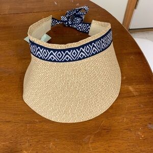 COPY - Sea and Grass lightweight straw visor one size foldable packable! NEW